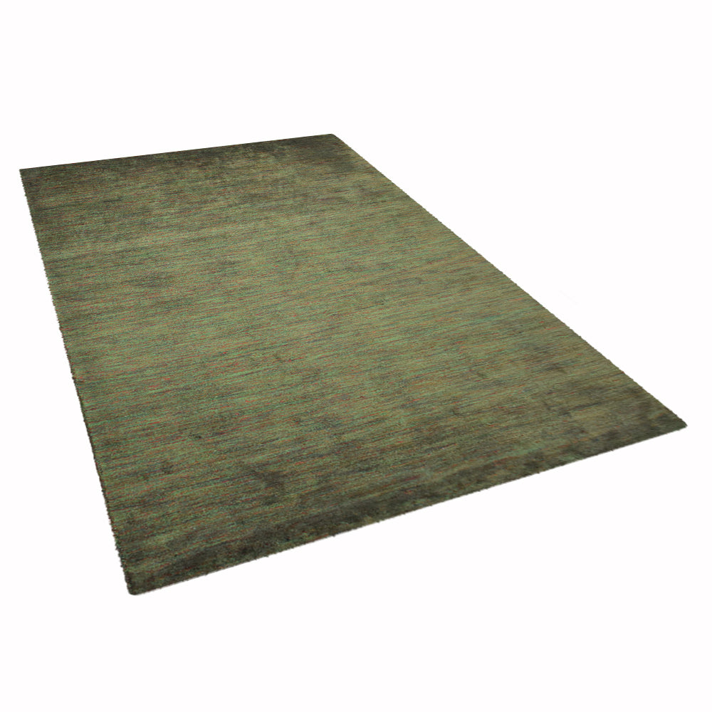 Dual Tone Hand Knotted Wool & Silk Rug