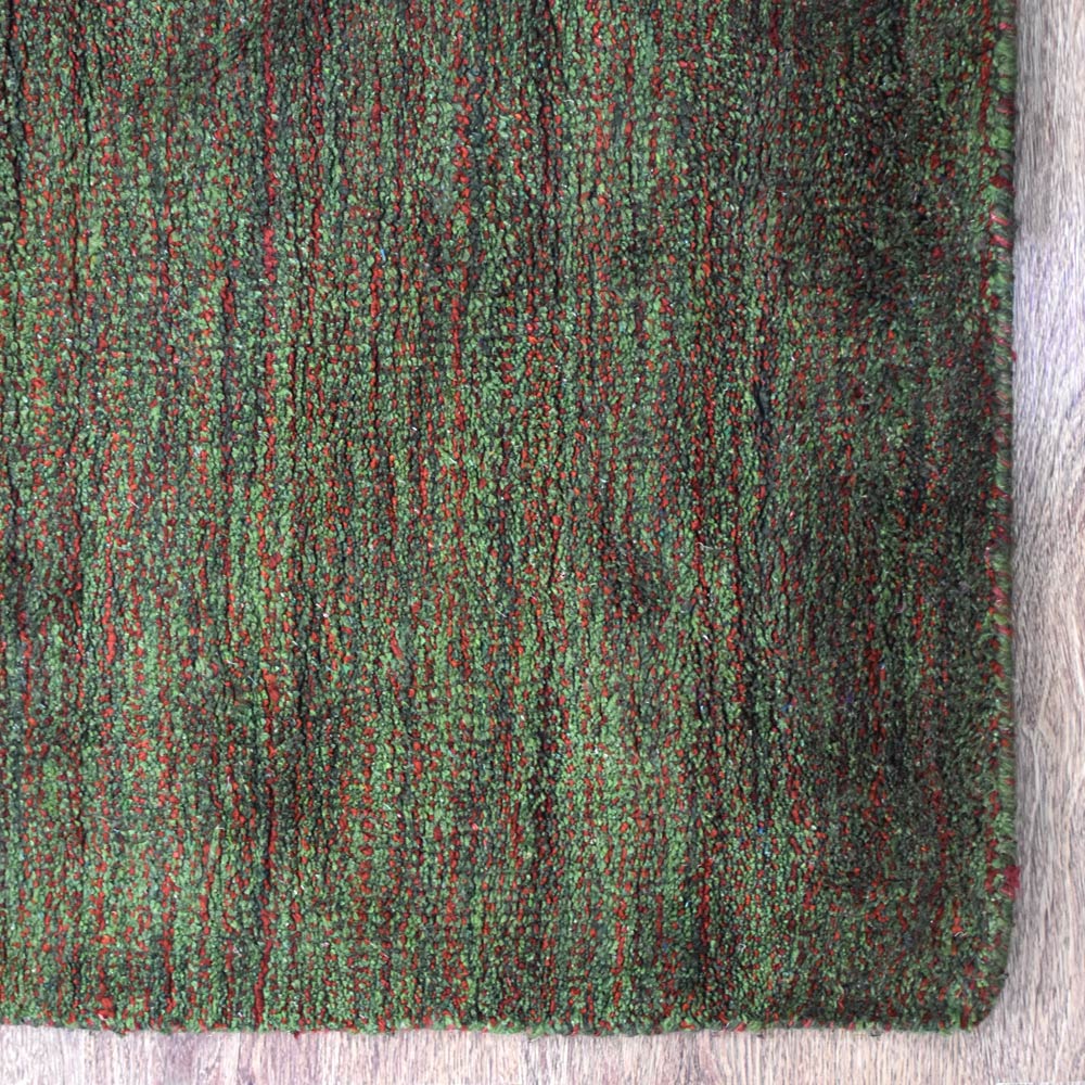 Dual Tone Hand Knotted Wool & Silk Rug