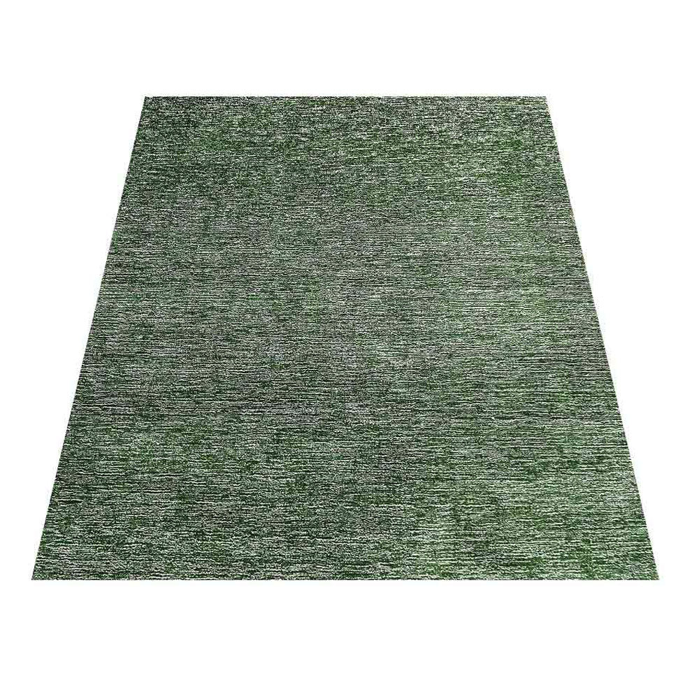 Dual Tone Hand Knotted Wool & Silk Rug