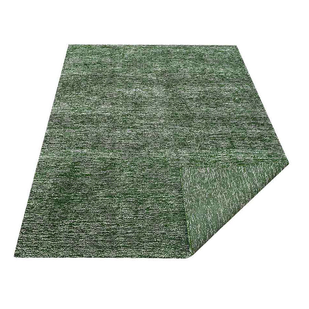 Dual Tone Hand Knotted Wool & Silk Rug