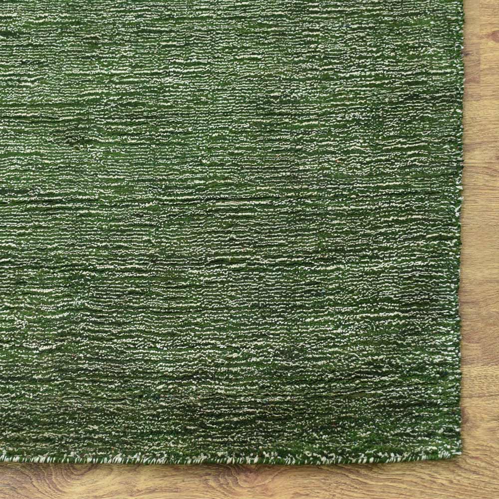 Dual Tone Hand Knotted Wool & Silk Rug