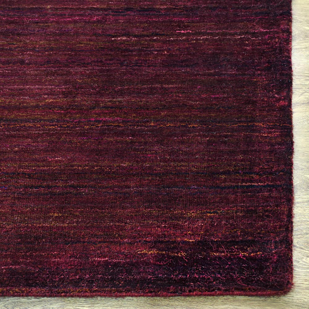 Dual Tone Hand Knotted Wool & Silk Rug