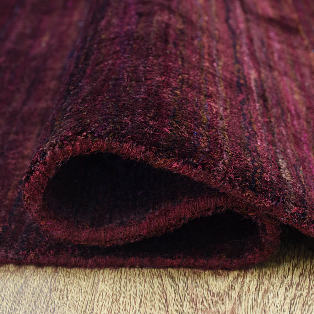 Dual Tone Hand Knotted Wool & Silk Rug