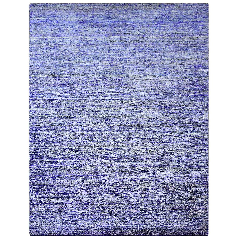 Dual Tone Hand Knotted Wool & Silk Rug