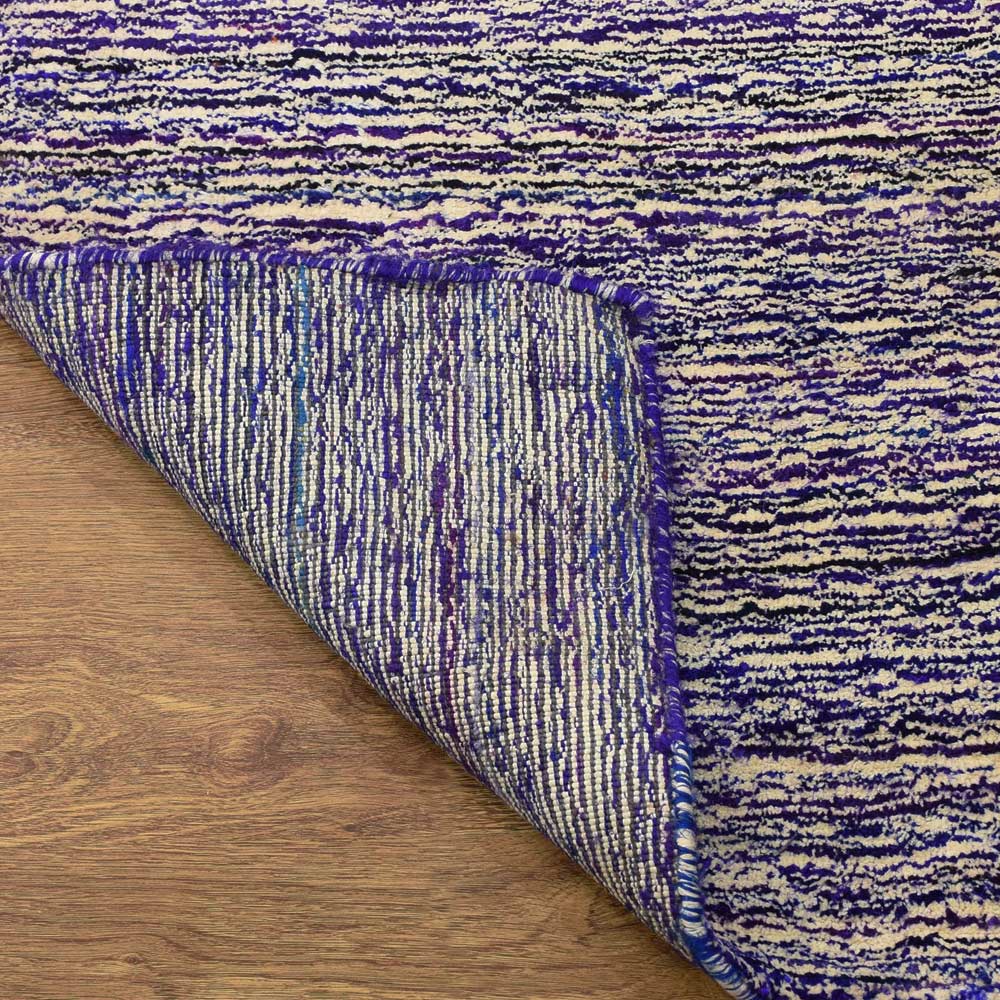 Dual Tone Hand Knotted Wool & Silk Rug
