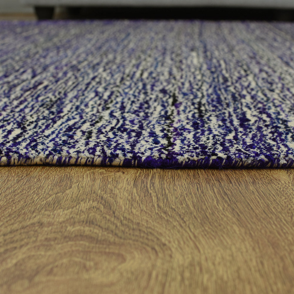 Dual Tone Hand Knotted Wool & Silk Rug