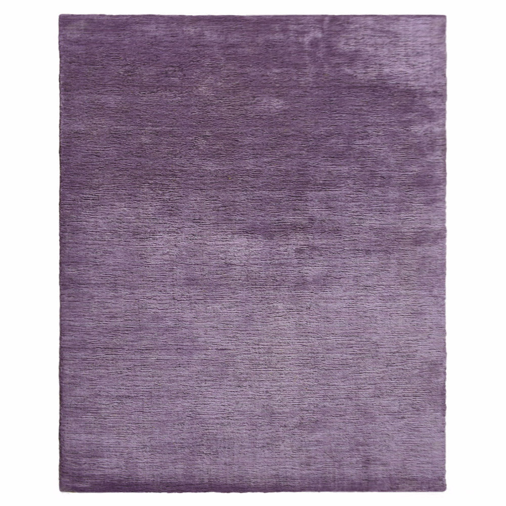 Dual Tone Hand Knotted Wool & Silk Rug