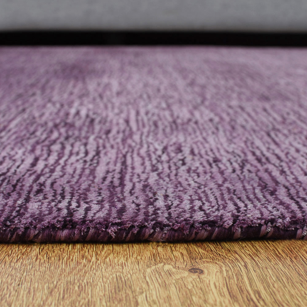 Dual Tone Hand Knotted Wool & Silk Rug