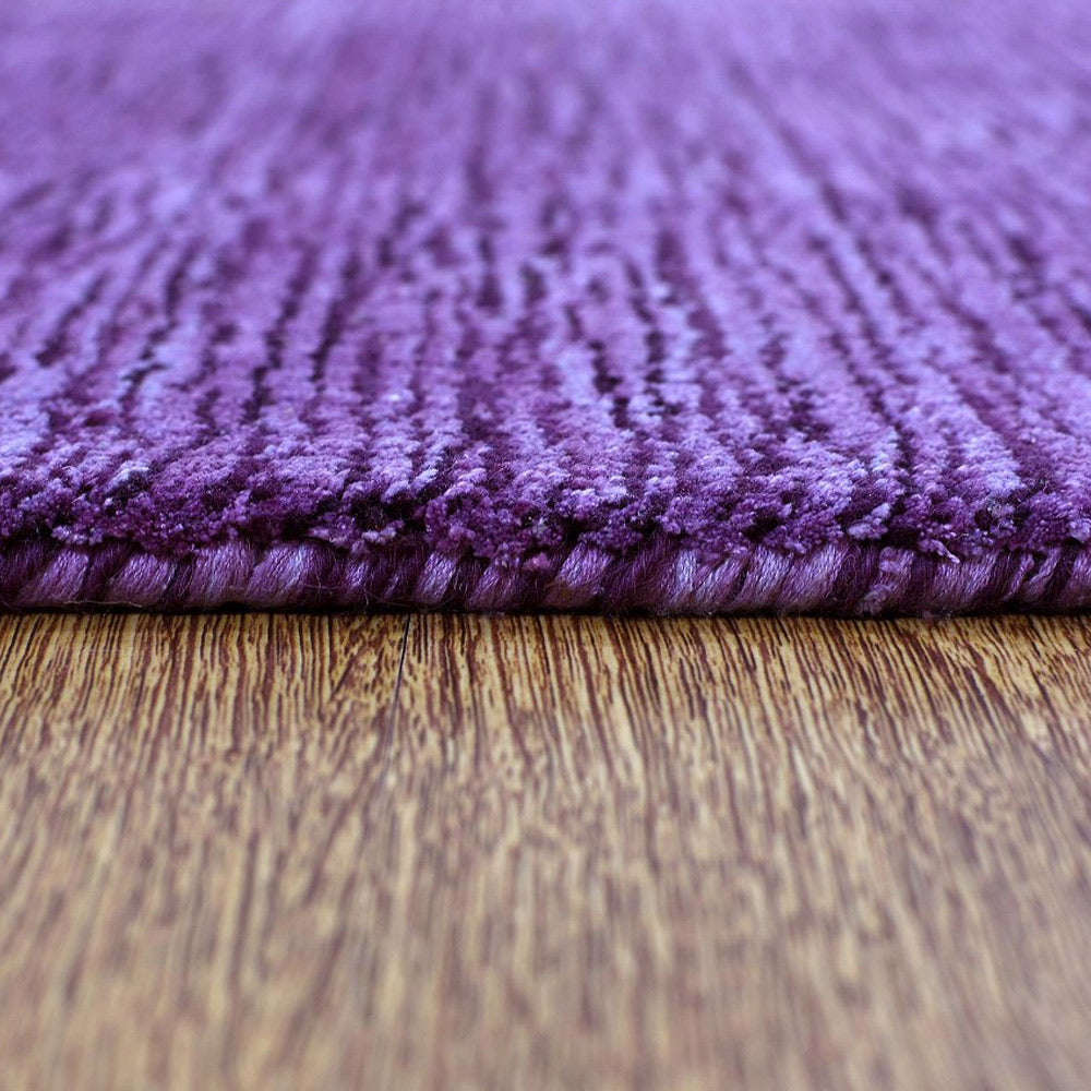 Dual Tone Hand Knotted Wool & Silk Rug