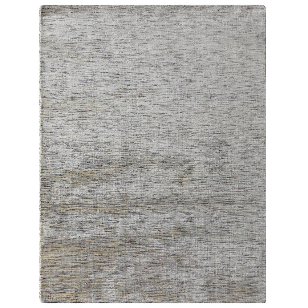 Dual Tone Hand Knotted Wool & Silk Rug