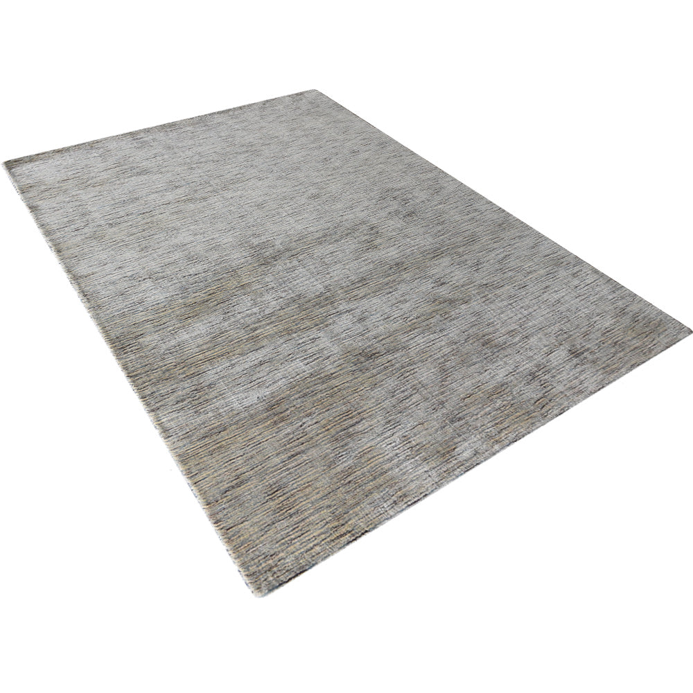 Dual Tone Hand Knotted Wool & Silk Rug