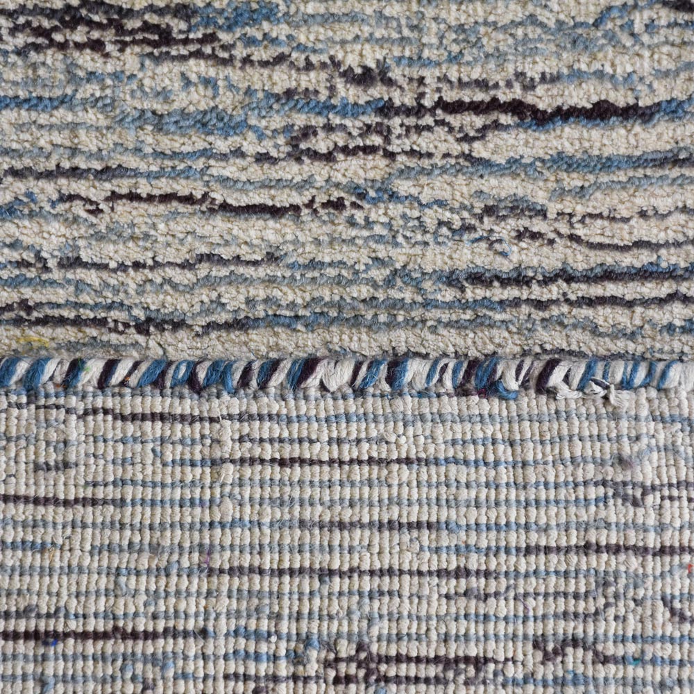 Dual Tone Hand Knotted Wool & Silk Rug