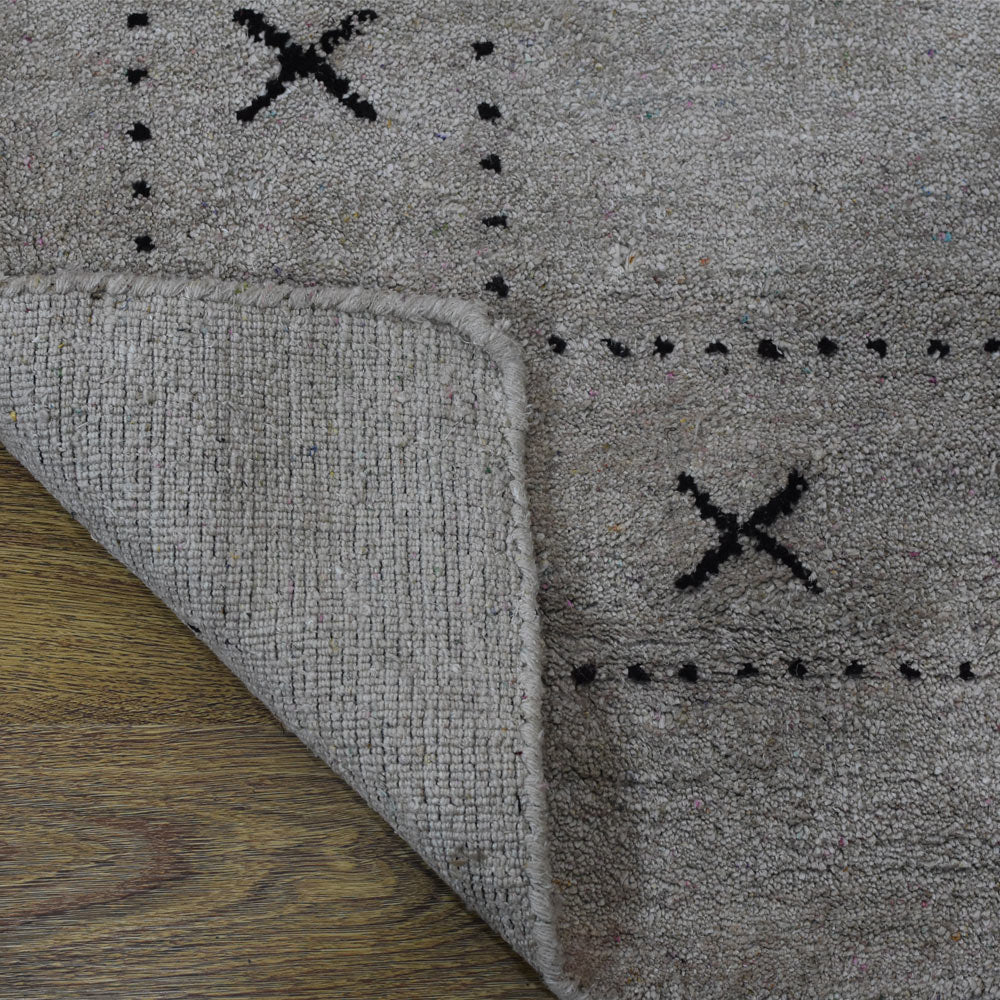 Fia Hand Knotted Silk & Wool Orange Area Rug