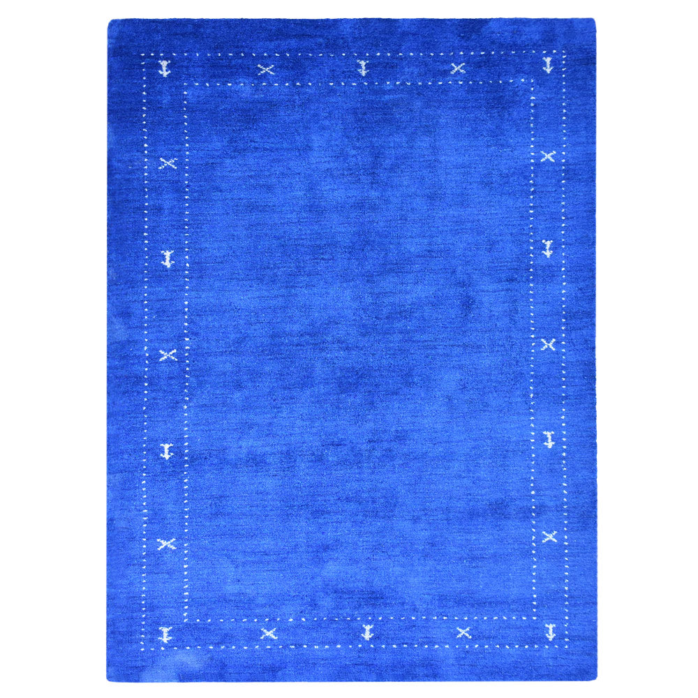 Fia Hand Knotted Silk & Wool Orange Area Rug