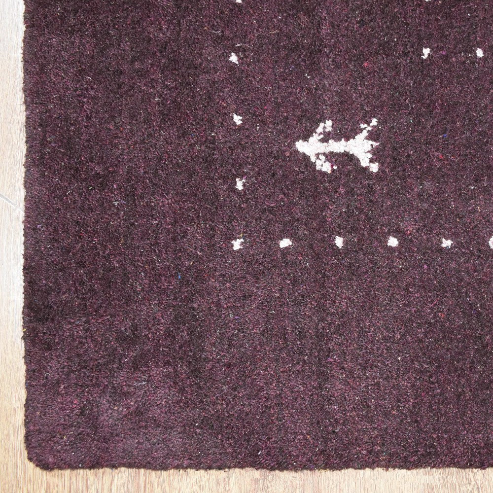 Fia Hand Knotted Silk & Wool Orange Area Rug