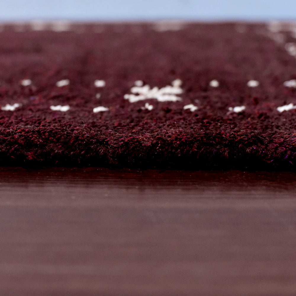Fia Hand Knotted Silk & Wool Orange Area Rug