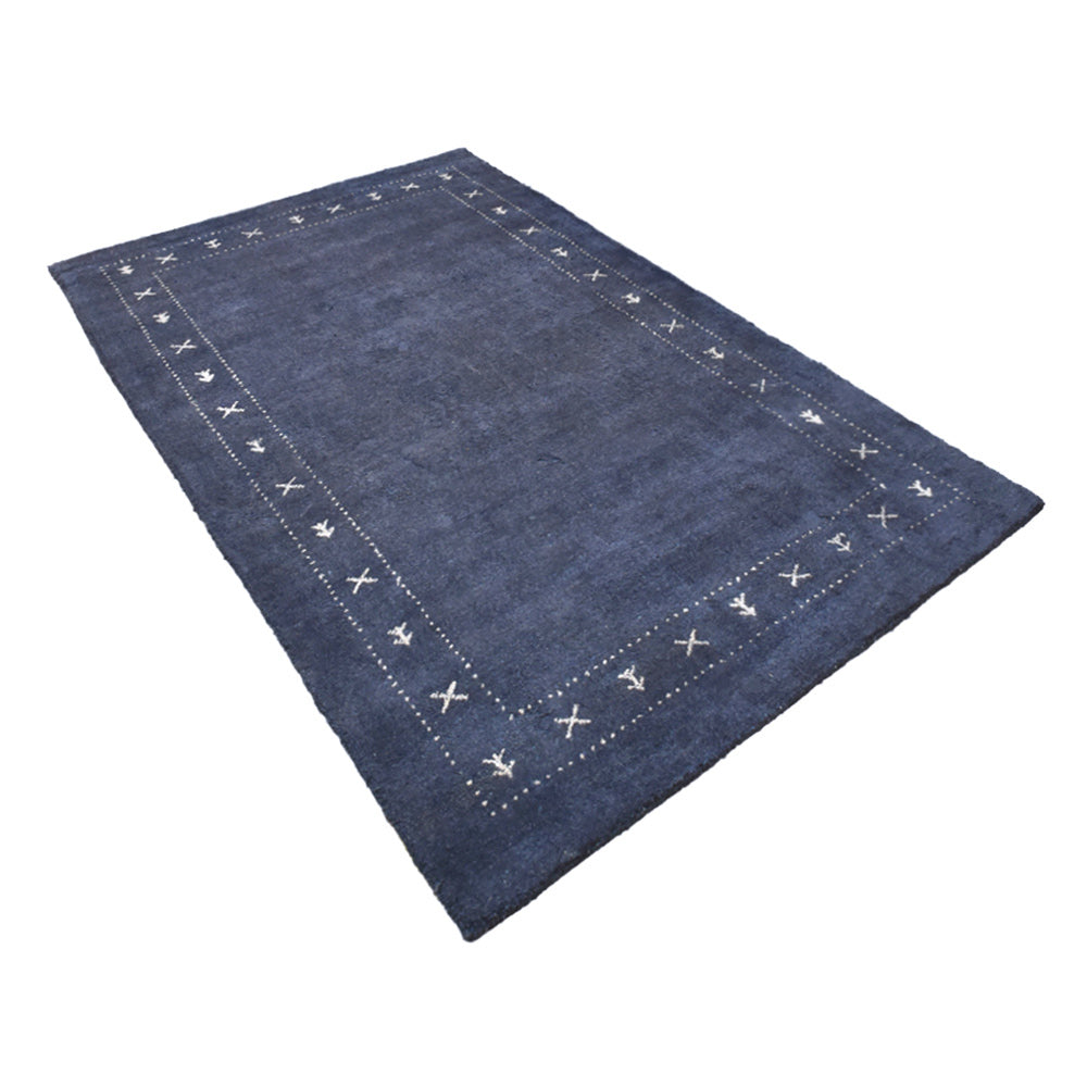 Fia Hand Knotted Silk & Wool Orange Area Rug