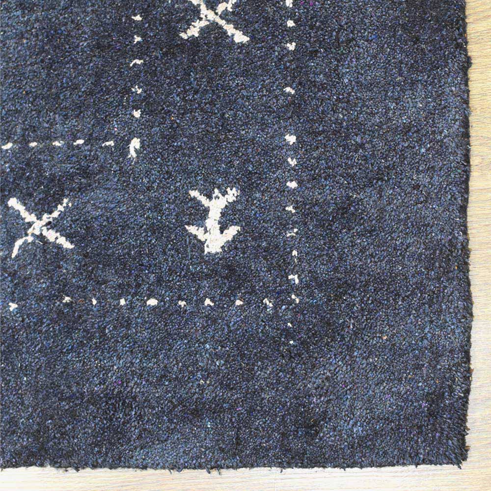 Fia Hand Knotted Silk & Wool Orange Area Rug