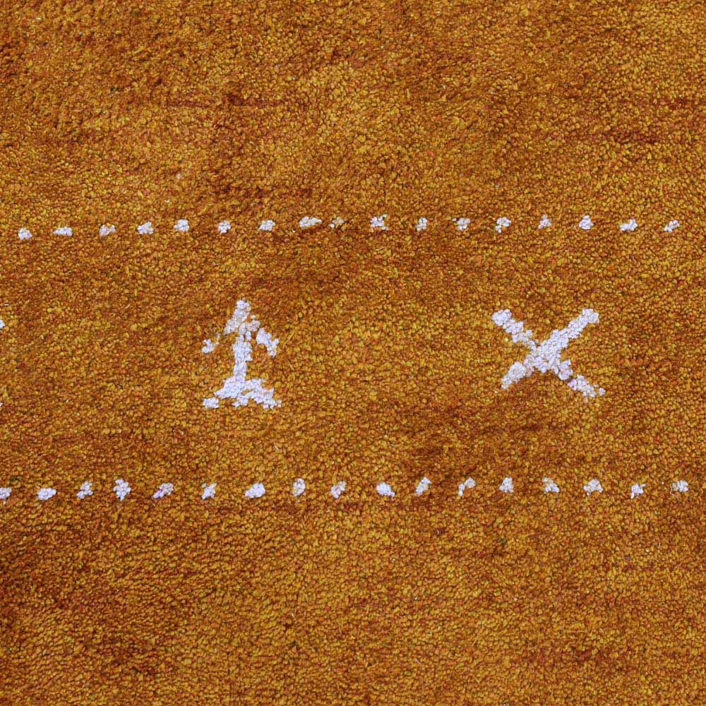 Fia Hand Knotted Silk & Wool Orange Area Rug