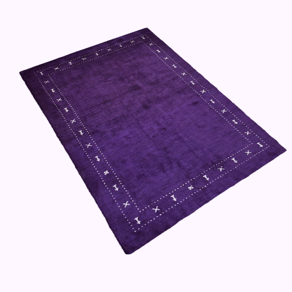 Fia Hand Knotted Silk & Wool Orange Area Rug