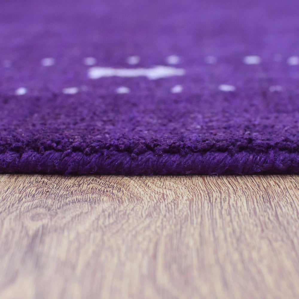 Fia Hand Knotted Silk & Wool Orange Area Rug