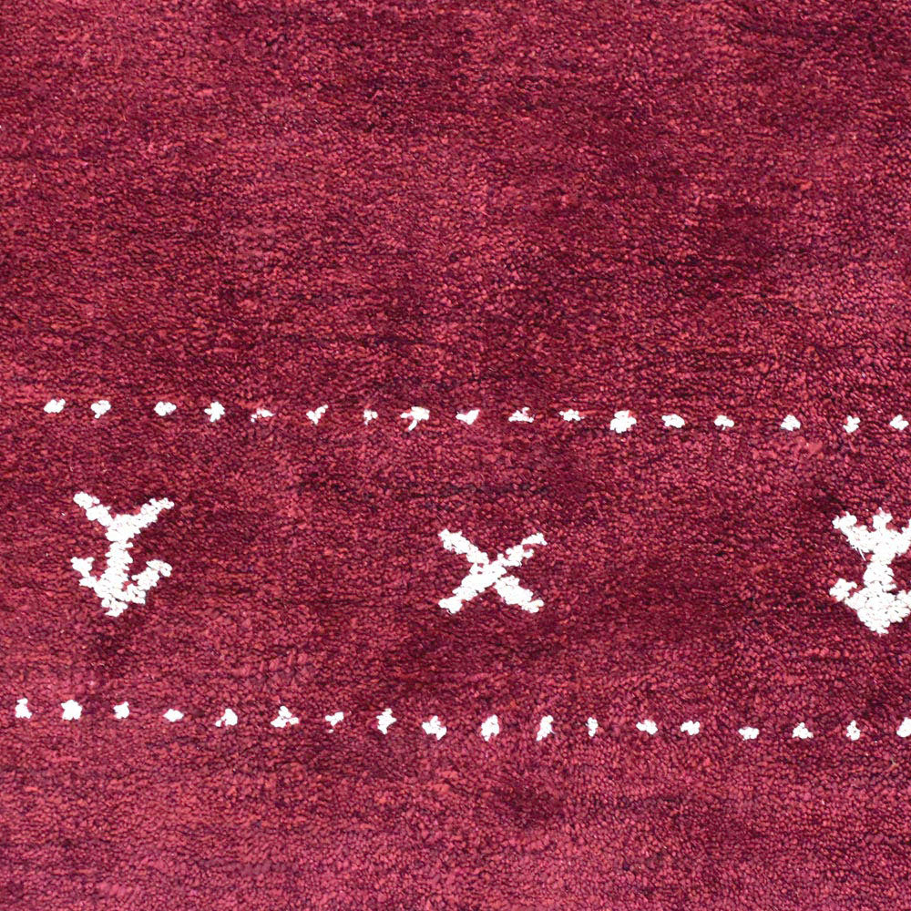 Fia Hand Knotted Silk & Wool Orange Area Rug