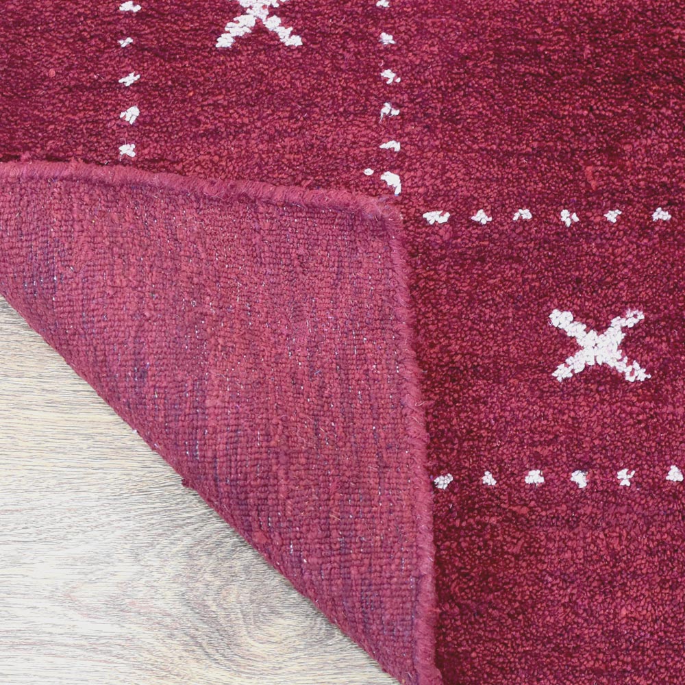 Fia Hand Knotted Silk & Wool Orange Area Rug