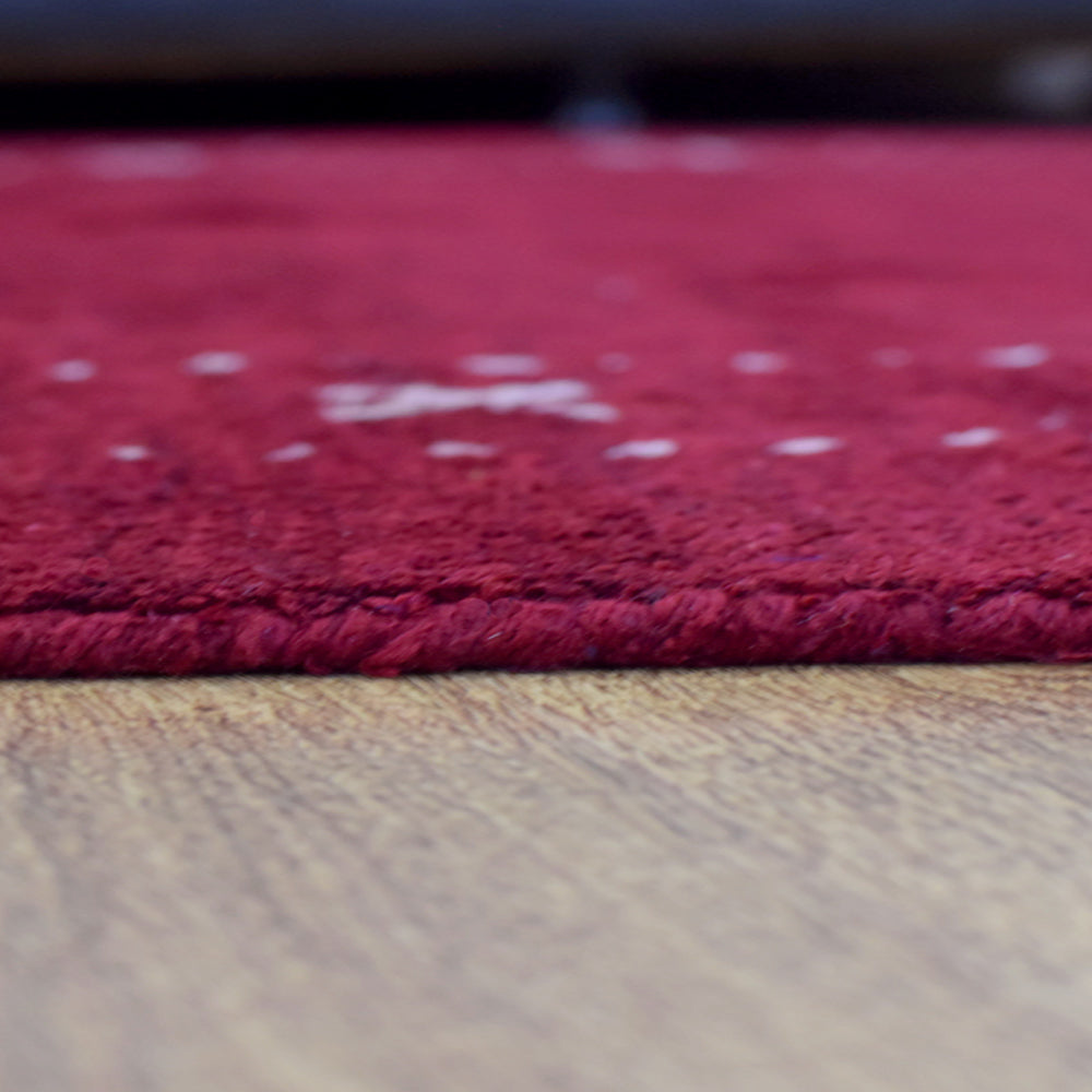 Fia Hand Knotted Silk & Wool Orange Area Rug
