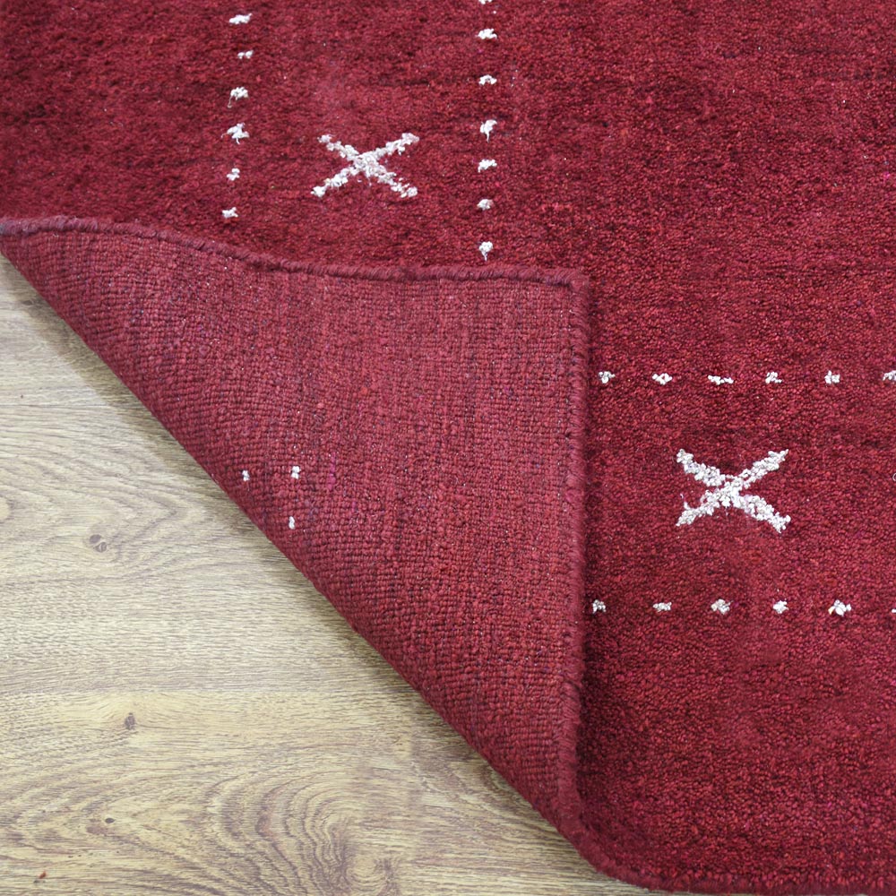 Fia Hand Knotted Silk & Wool Orange Area Rug