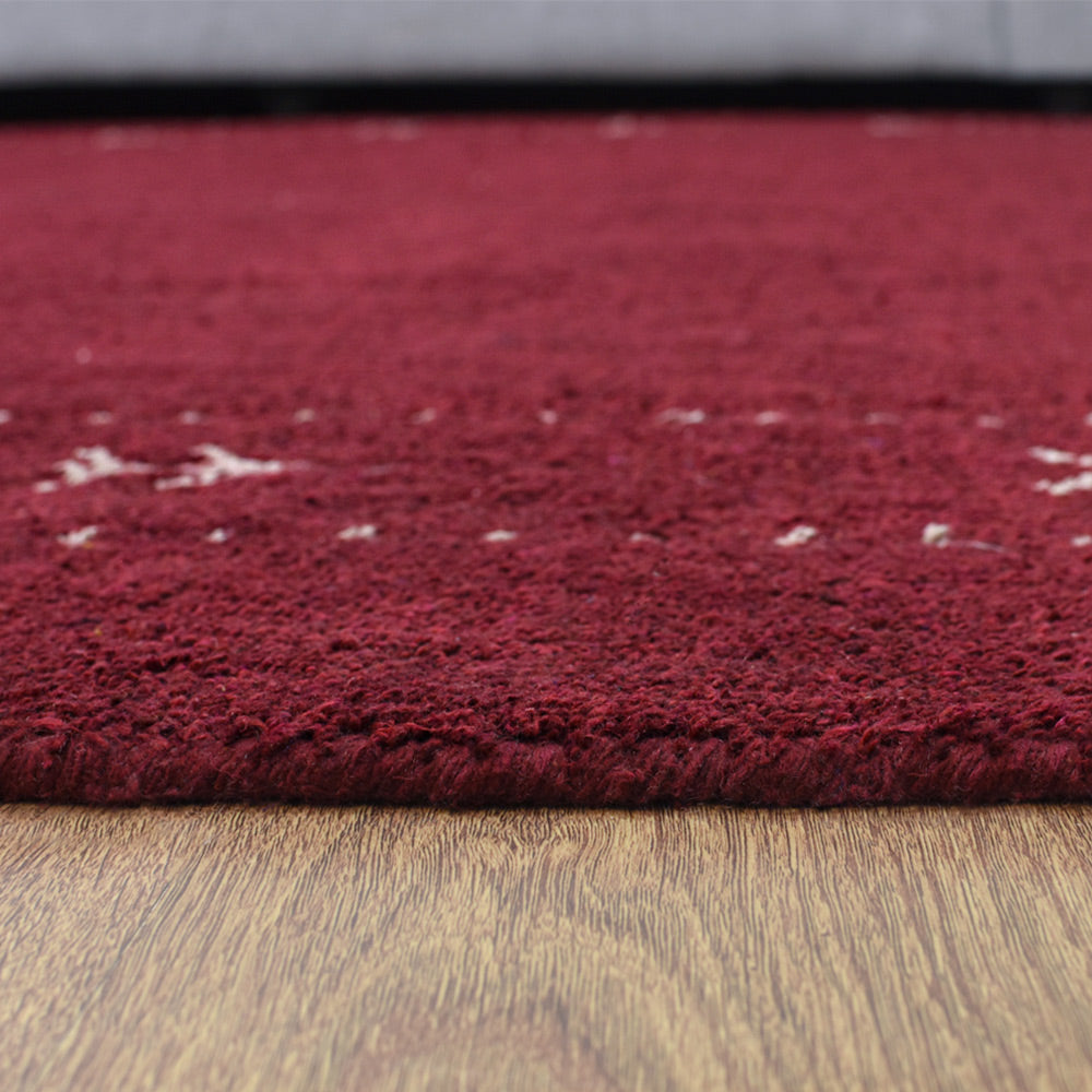Fia Hand Knotted Silk & Wool Orange Area Rug