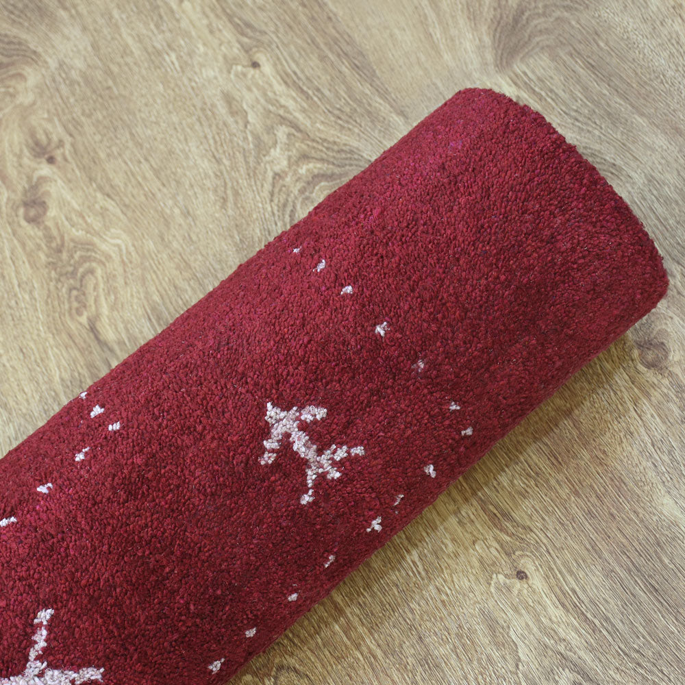 Fia Hand Knotted Silk & Wool Orange Area Rug