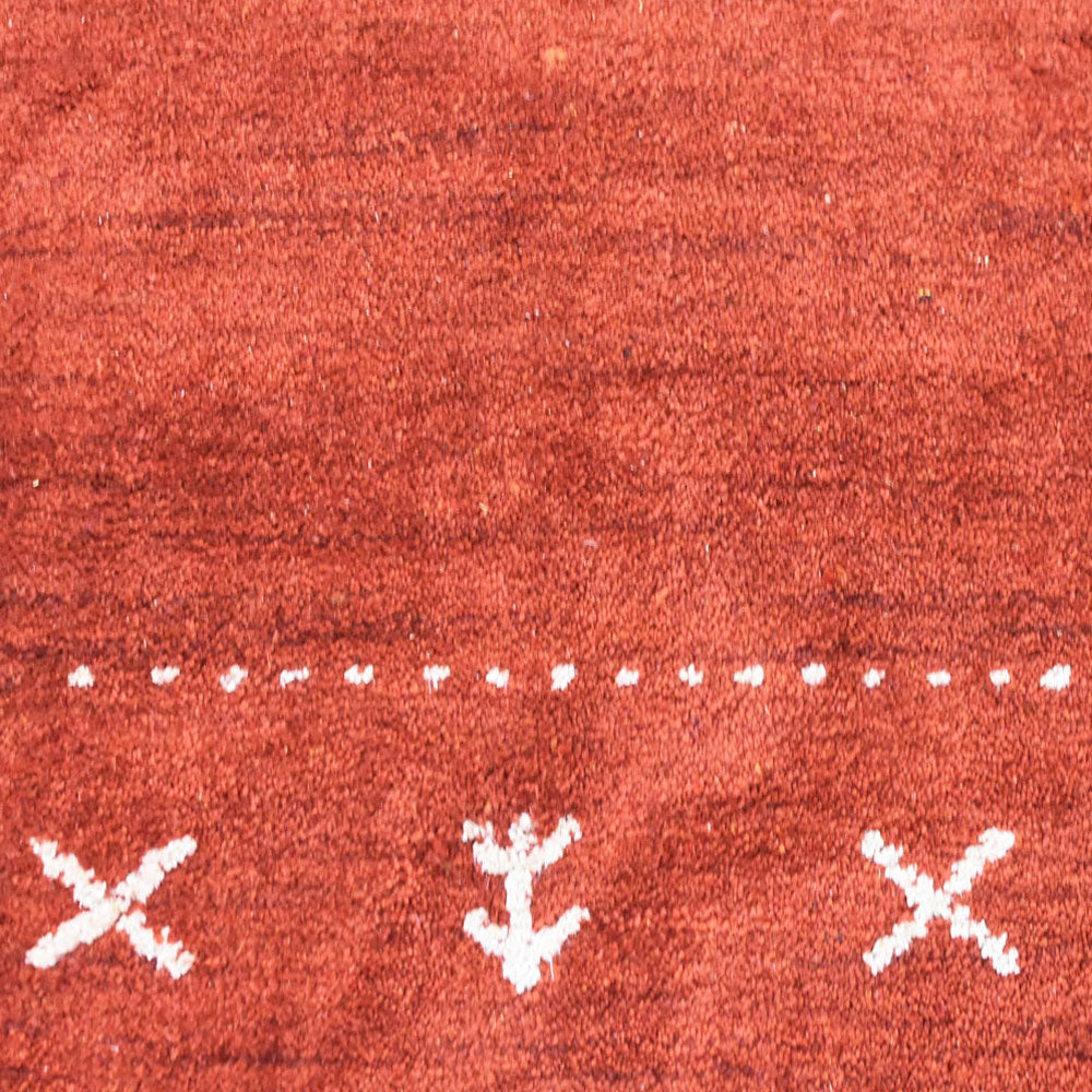 Fia Hand Knotted Silk & Wool Orange Area Rug