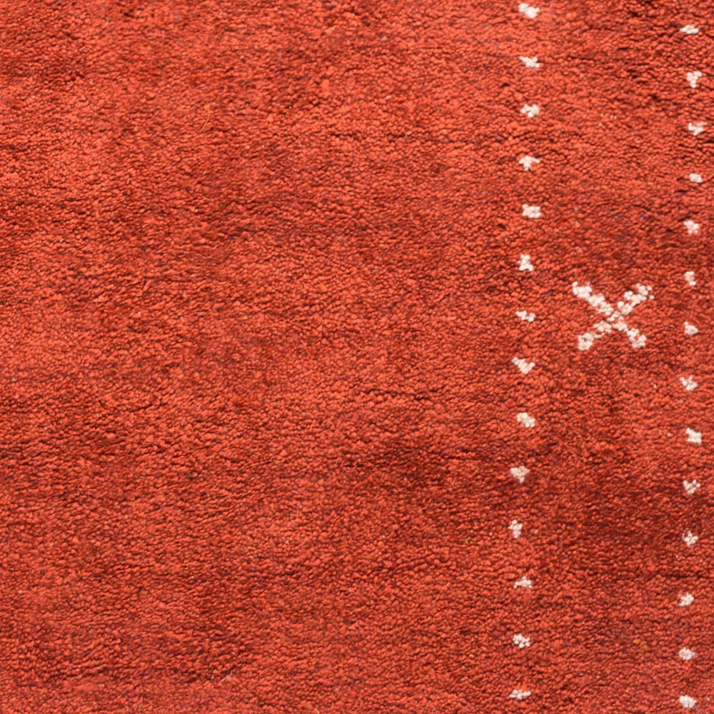 Fia Hand Knotted Silk & Wool Orange Area Rug