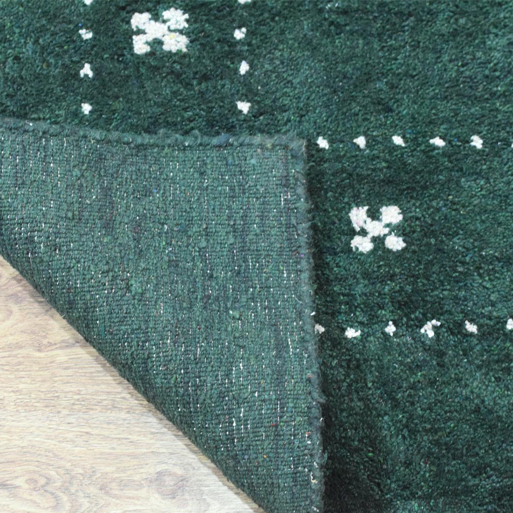 Fia Hand Knotted Silk & Wool Orange Area Rug
