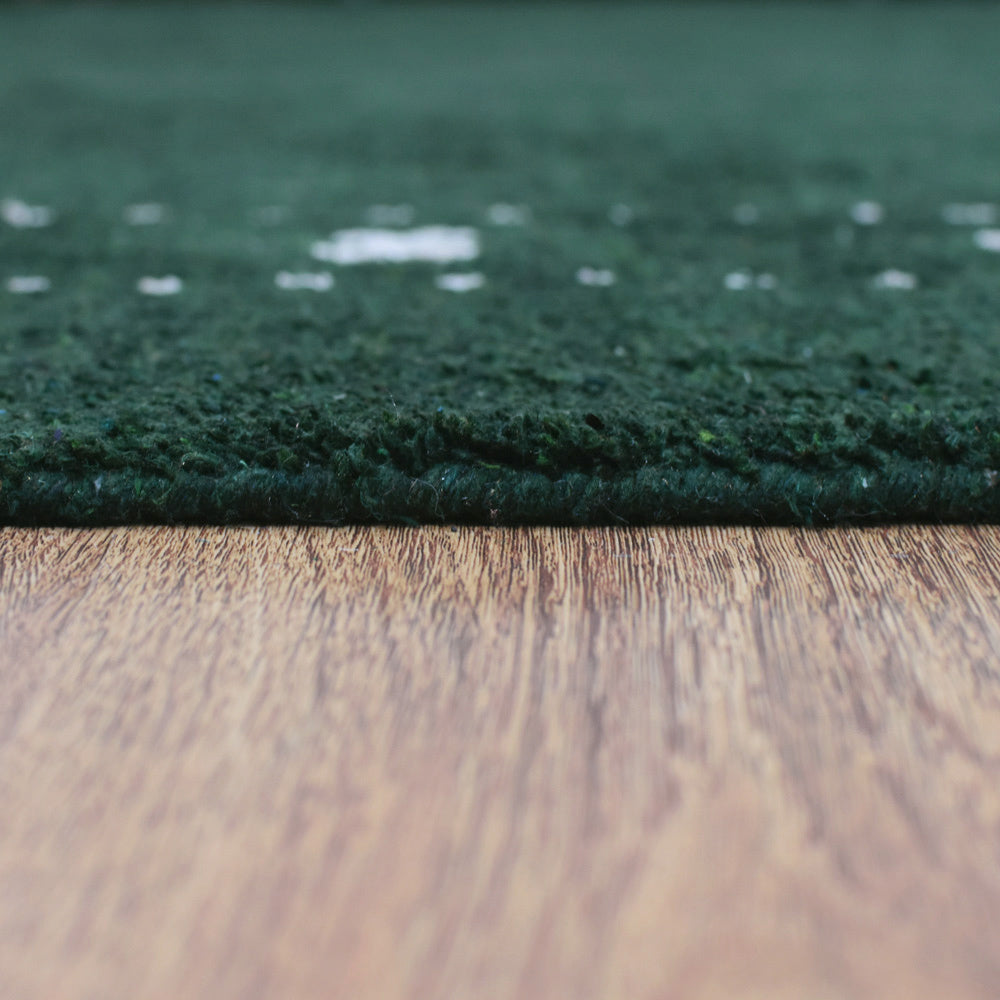 Fia Hand Knotted Silk & Wool Orange Area Rug