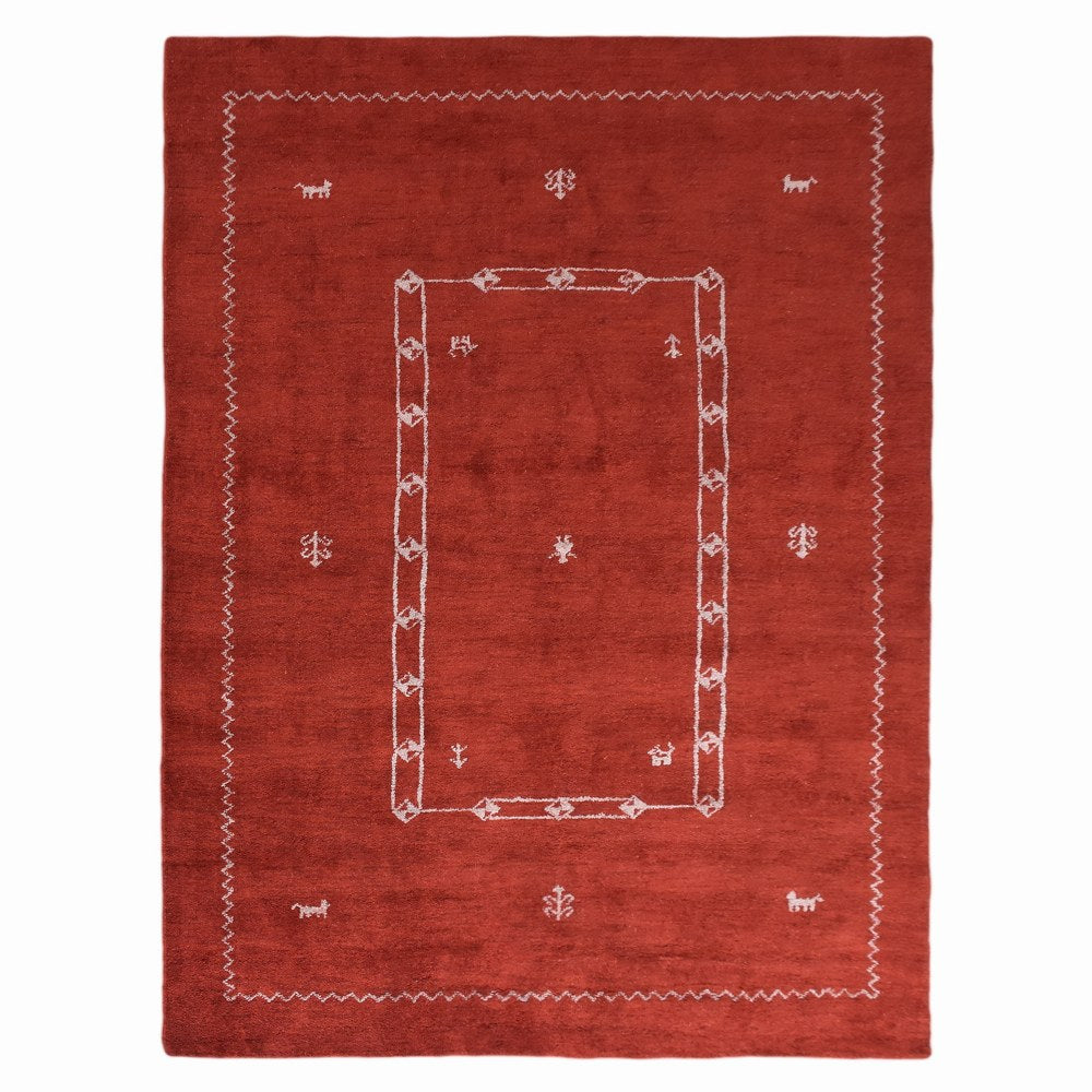 Matera Hand Knotted Loom Silk Mix Area Rug