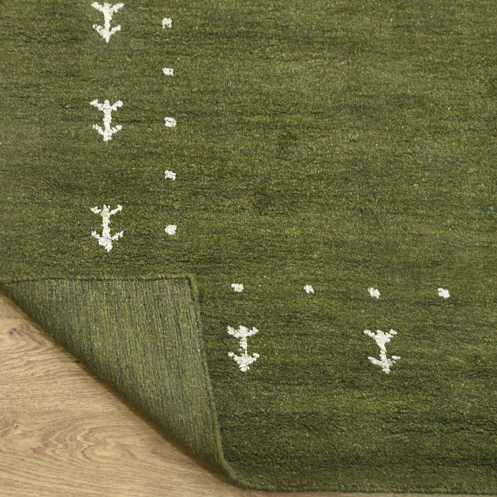 Dale Hand Knotted Silk & Wool Blue Area Rug