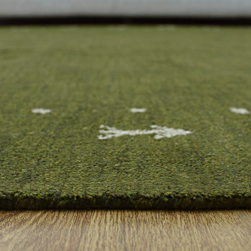 Dale Hand Knotted Silk & Wool Blue Area Rug