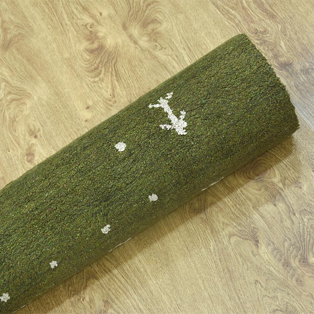 Dale Hand Knotted Silk & Wool Blue Area Rug