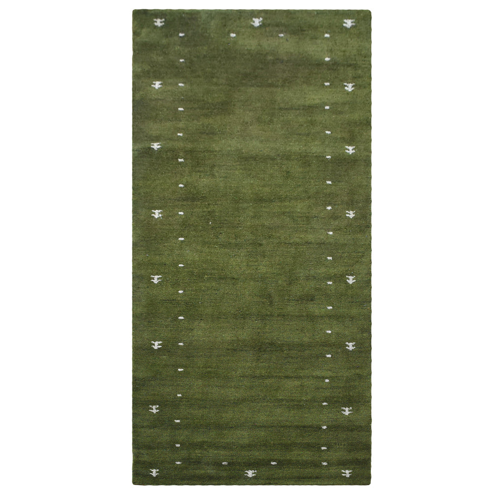 Dale Hand Knotted Silk & Wool Blue Area Rug