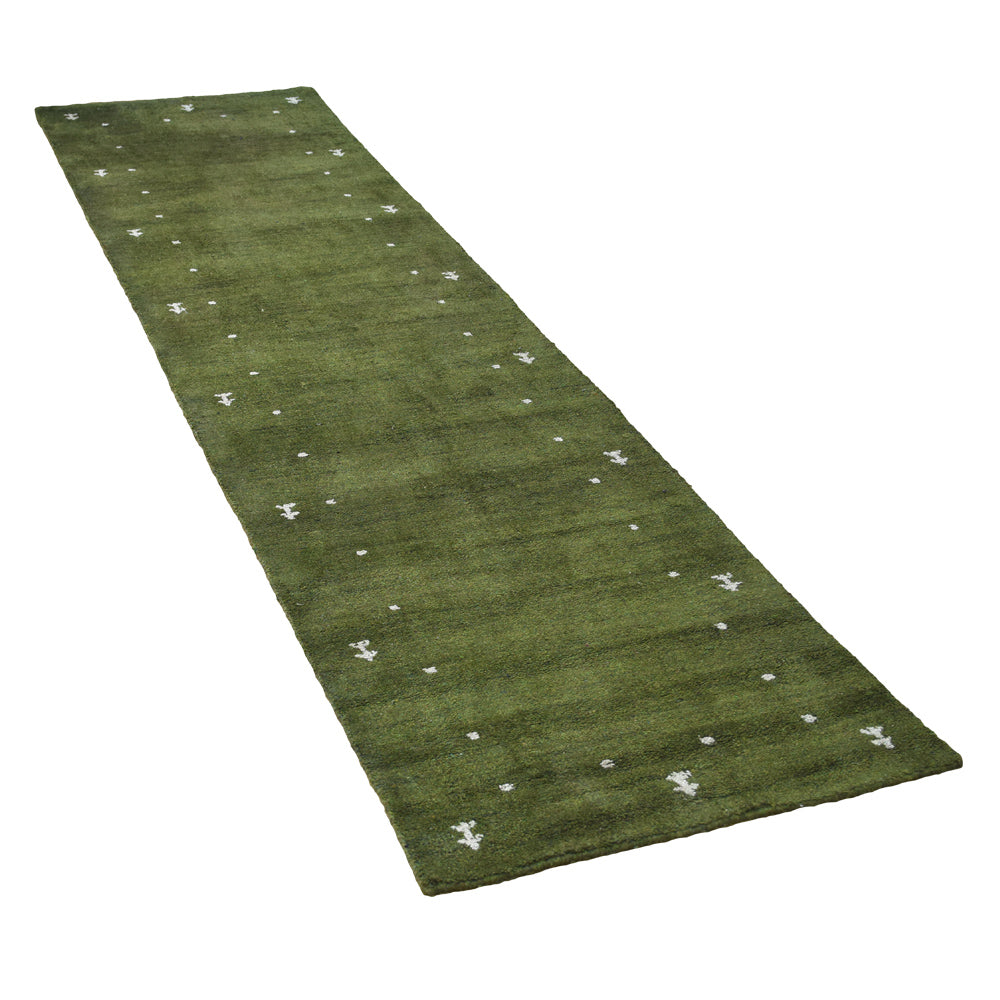 Dale Hand Knotted Silk & Wool Blue Area Rug