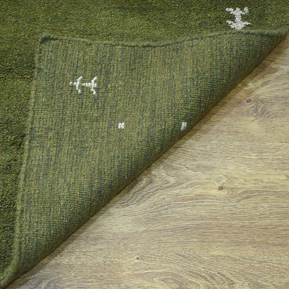 Dale Hand Knotted Silk & Wool Blue Area Rug