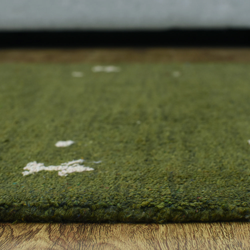 Dale Hand Knotted Silk & Wool Blue Area Rug