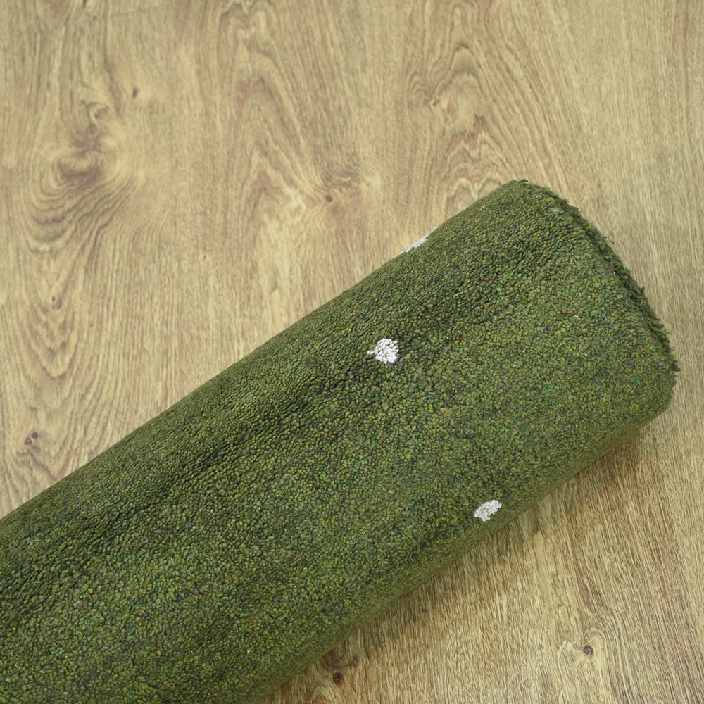 Dale Hand Knotted Silk & Wool Blue Area Rug