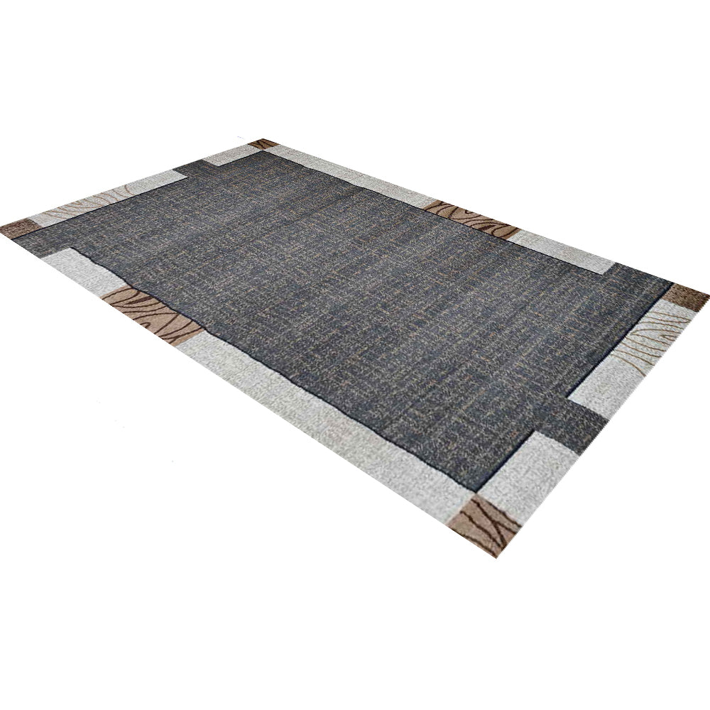 Modern Grid Machine Woven Polypropylene Rug