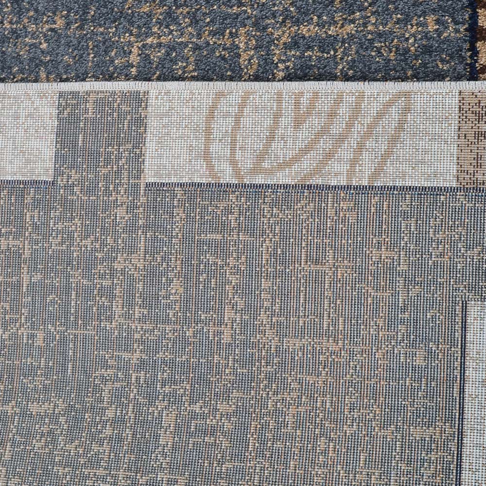 Modern Grid Machine Woven Polypropylene Rug