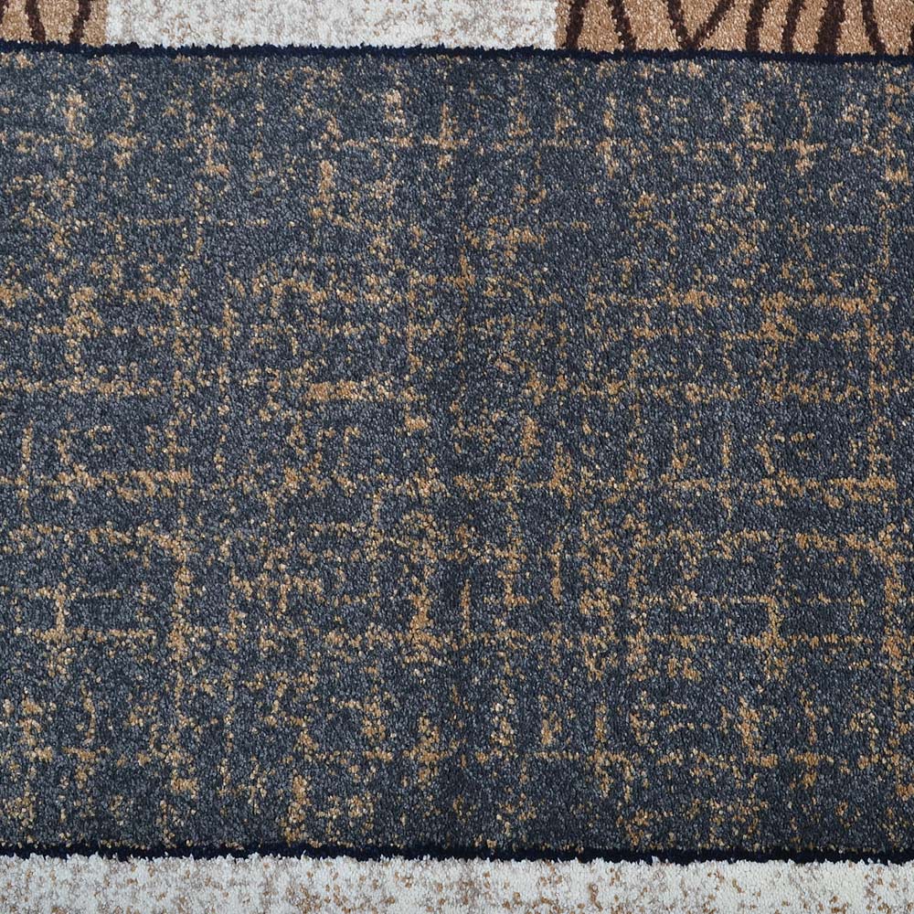Modern Grid Machine Woven Polypropylene Rug