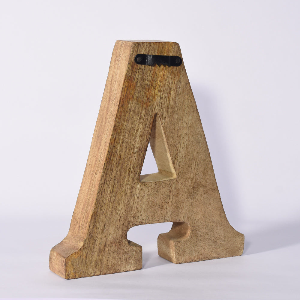 Vintage Ornate Carved Letter & Numbers Solid Wood