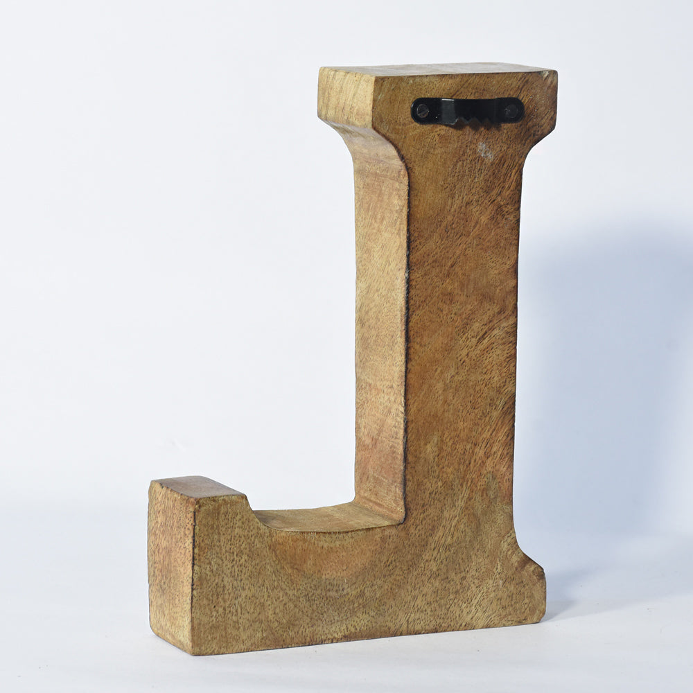 Vintage Ornate Carved Letter & Numbers Solid Wood