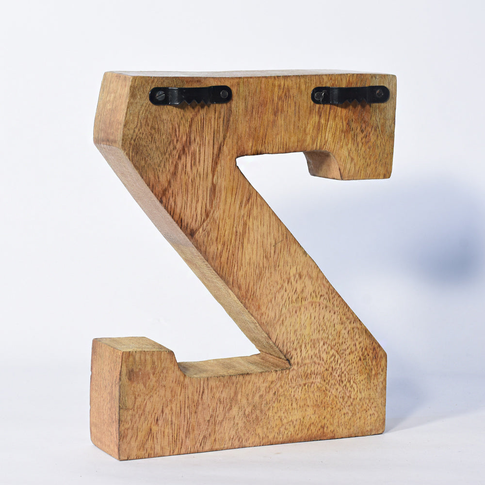 Vintage Ornate Carved Letter & Numbers Solid Wood